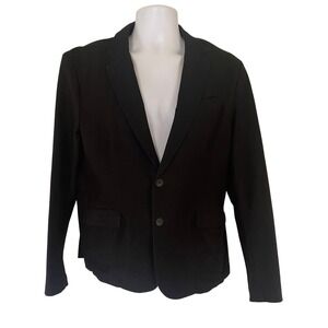 rag & bone Tailored Workwear Black Textured Cotton  Blazer Jacket Size 42 Men